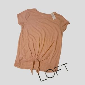 Lift Tshirt Vintage Soft Tie Front Medium New